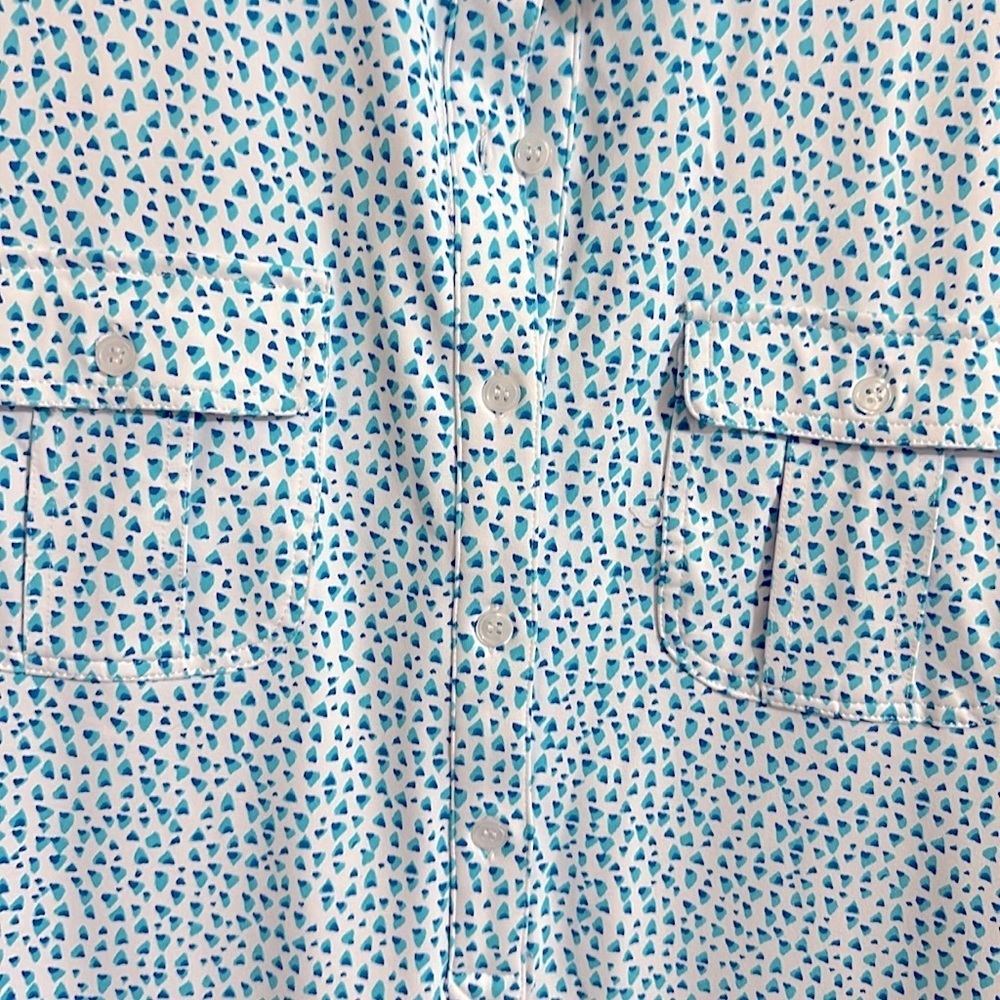 EUC Persifor XXL Women’s Triangle Geometric Button Down Blouse - Picture 2 of 4